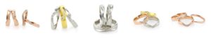a selection of Contour Wedding Rings