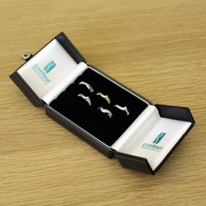 The Home Try On ring samples box from Contour Wedding Rings